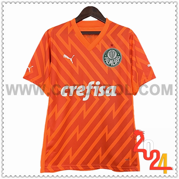 Camiseta Futbol Portero Palmeiras Naranja 2024 2025