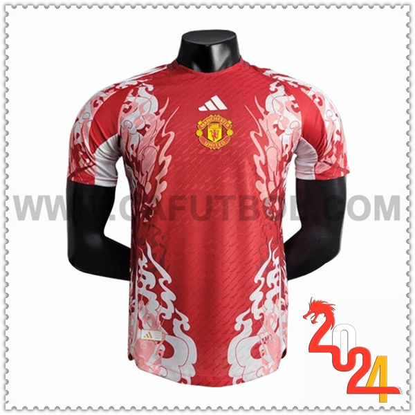 Camiseta Futbol Manchester United Rojo Edicion especial 2024 2025