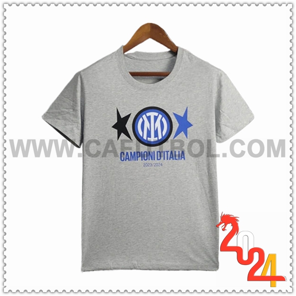Camiseta Inter Milan Gris T-Shirt Champion 2 2023/2024