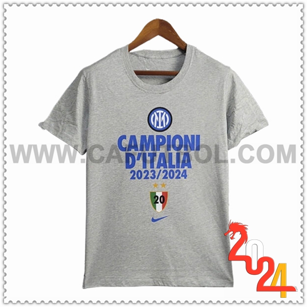 Camiseta Inter Milan Gris T-Shirt Champion 2023/2024