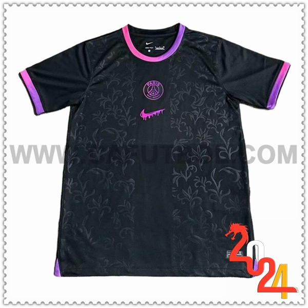 Camiseta Futbol PSG Negro Edicion especial 2024 2025
