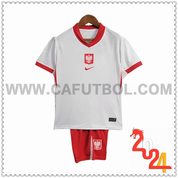 Primera Nuevo Equipacion del Polonia Ninos 2024 2025