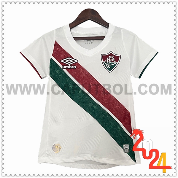 Segunda Camiseta Futbol Fluminense Mujer 2024 2025