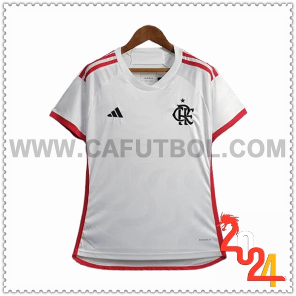 Segunda Camiseta Futbol Flamengo Mujer 2024 2025