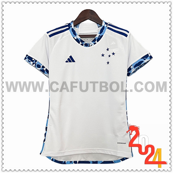 Segunda Camiseta Futbol Cruzeiro Mujer 2024 2025