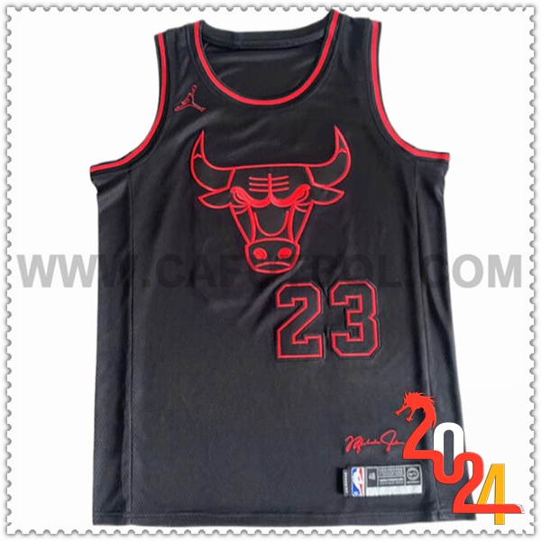 Camisetas NBA Chicago Bulls (JORDAN #23) 2024/25 Negro/Rojo -05