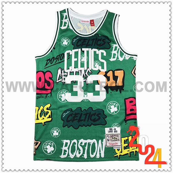 Camisetas NBA Boston Celtics (BIRD #33) 2024/25 Verde -02