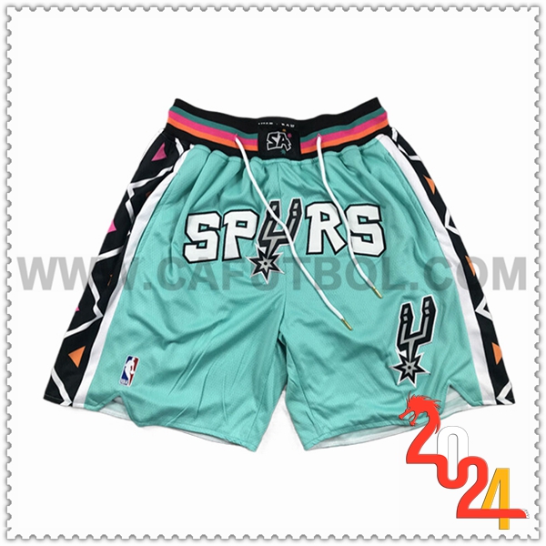 Cortos NBA San Antonio Spurs 2024/25 Verde/Negro