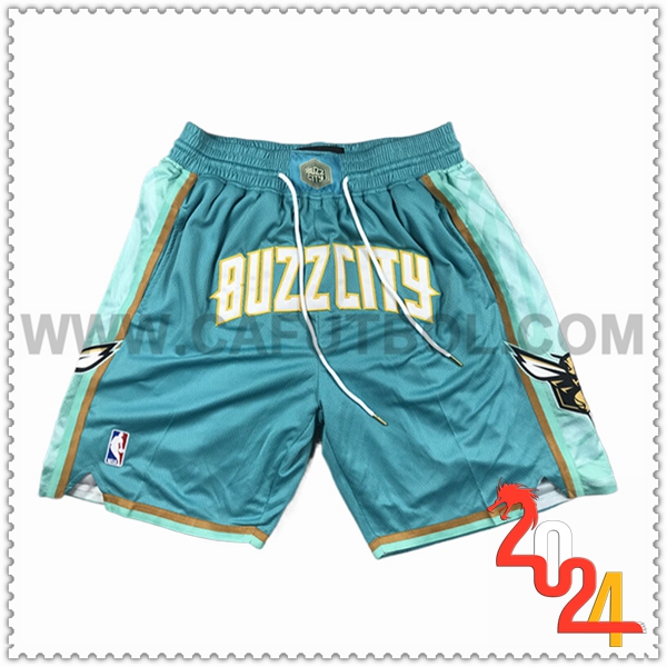 Cortos NBA Charlotte Hornets 2024/25 Verde/Azul