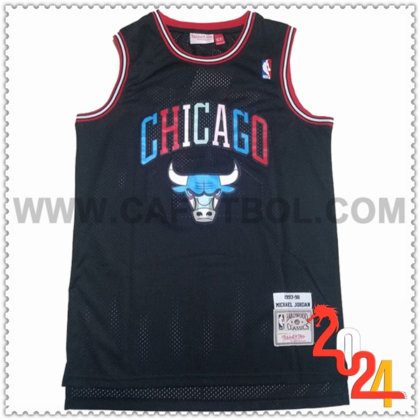 Camisetas NBA Chicago Bulls (JORDAN #23) 2024/25 Negro -02