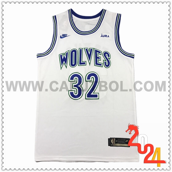 Camisetas NBA Minnesota Timberwolves (TOWNS #32) 2024/25 Blanco/Azul