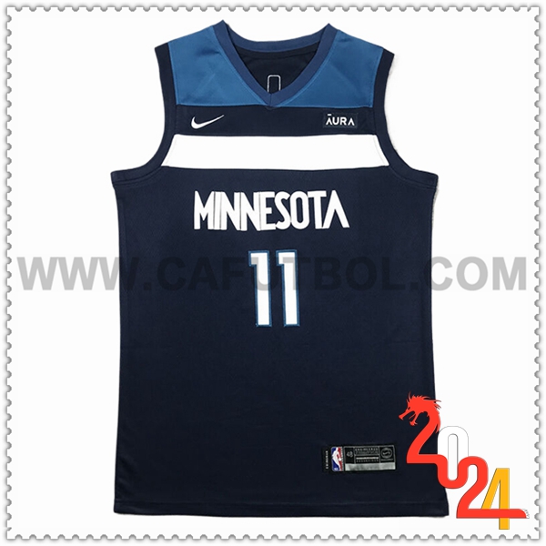 Camisetas NBA Minnesota Timberwolves (REID #11) 2024/25 Negro/Azul/Blanco