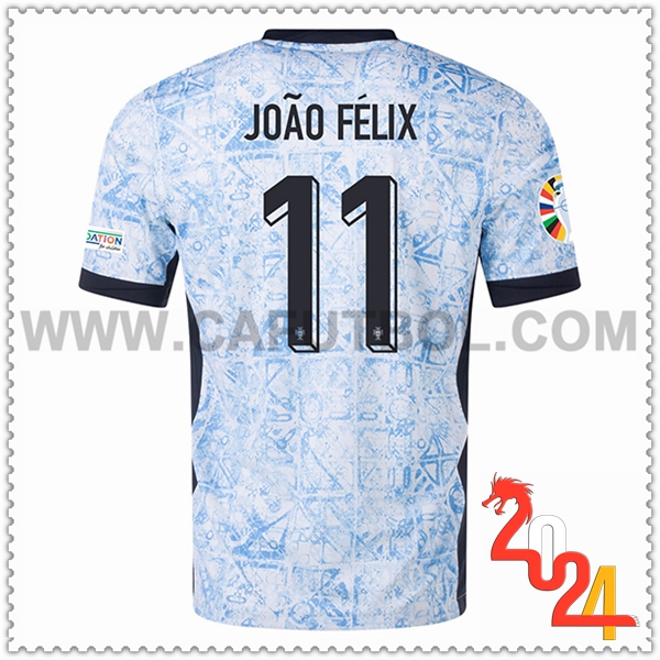 Segunda Camiseta Equipo Portugal JOA0 FELIX #11 2024 2025