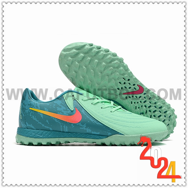 Nike Zapatos Futbol Phantom GX II ACAD LV8 TF Verde/Azul