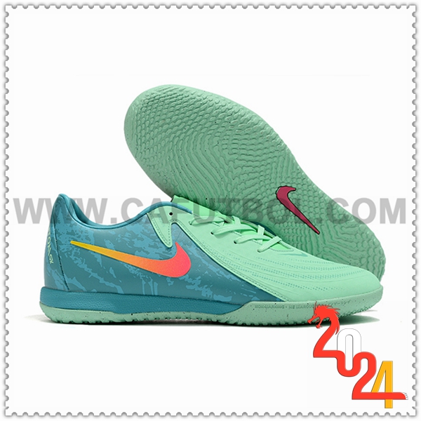 Nike Zapatos Futbol Phantom GX II ACAD LV8 IC Verde/Azul