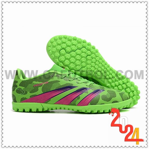 Adidas Zapatos Futbol Predator Club TF Verde/Gris/Violeta