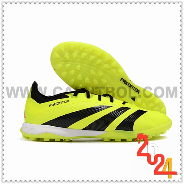 Adidas Zapatos Futbol PREDATOR 24 ELITE TF BOOTS Negro/Amarillo