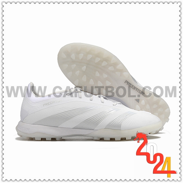 Adidas Zapatos Futbol PREDATOR 24 ELITE TF BOOTS Blanco/Gris