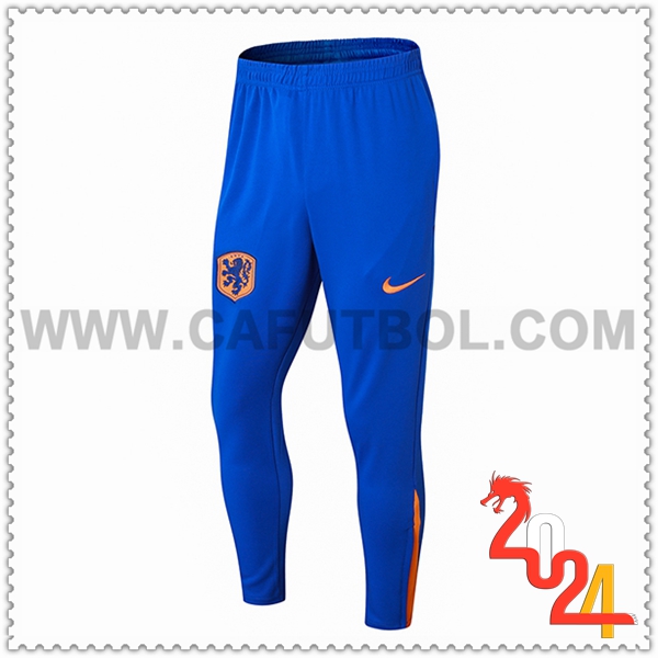 Pantalones Entrenamiento Países Bajos Naranja/Azul 2024 2025