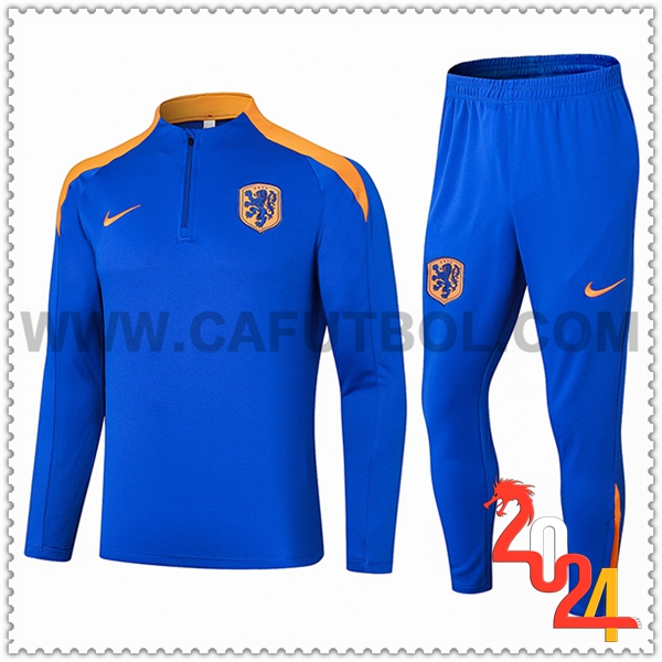 Chandal Futbol Países Bajos Azul/Naranja 2024 2025