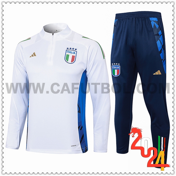 Chandal Futbol Italia Blanco/Azul 2024 2025 -03