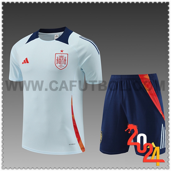 Camiseta Entrenamiento España Ninos Azul Claro 2024 2025