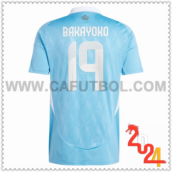 Segunda Camiseta Futbol Belgica BAKAYOKO #19 Eurocopa 2024