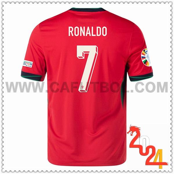 Primera Camiseta Futbol Portugal RONALDO #7 Eurocopa 2024