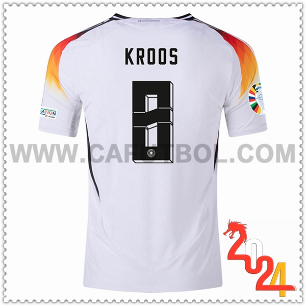 Primera Camiseta Futbol Alemania KROOS #8 Eurocopa 2024