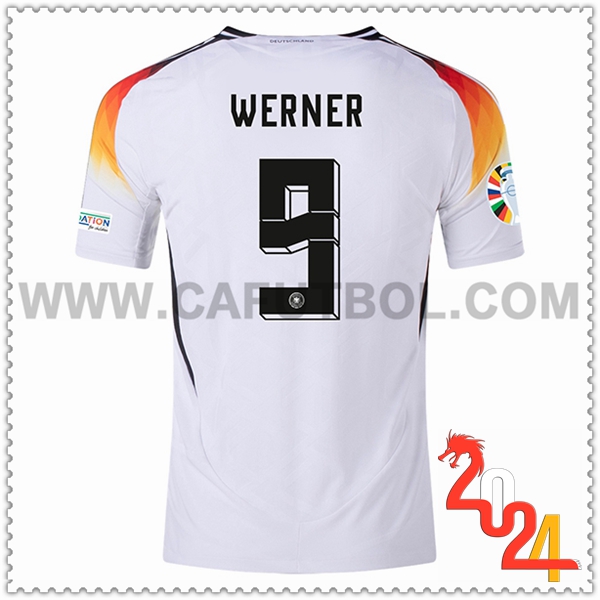 Primera Camiseta Futbol Alemania WERNER #9 Eurocopa 2024