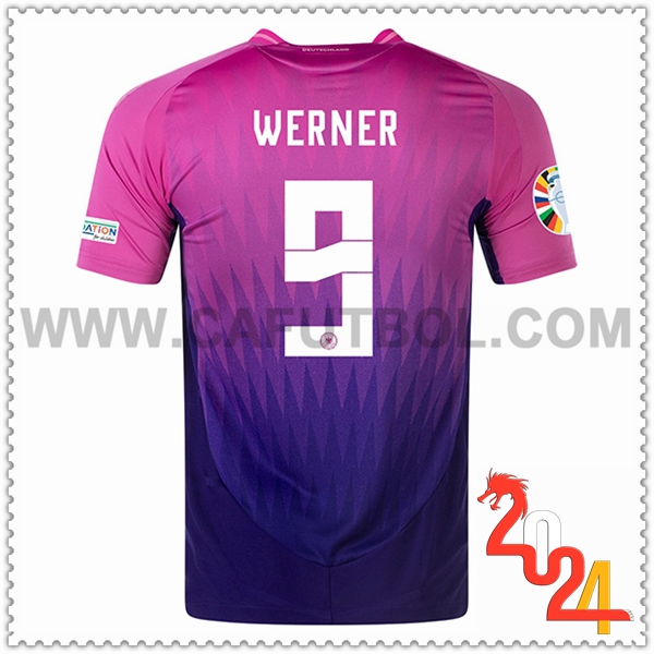 Segunda Camiseta Futbol Alemania WERNER #9 Eurocopa 2024