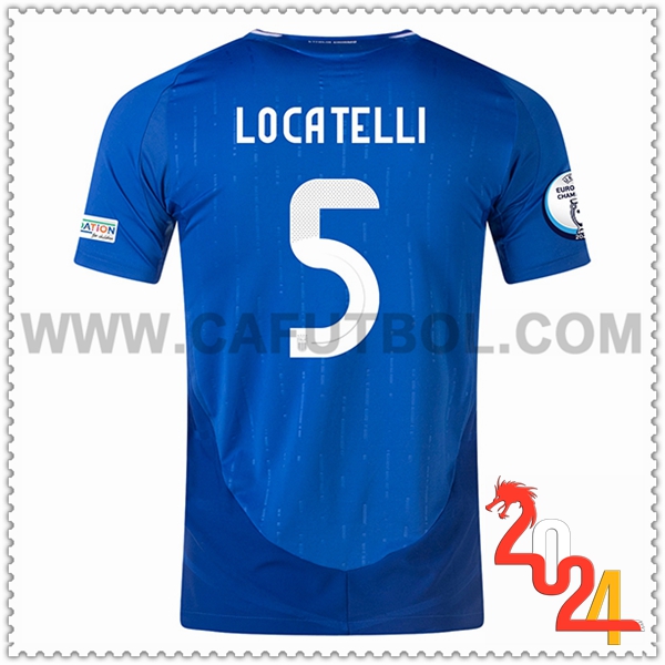 Primera Camiseta Futbol Italia LOCATELLI #5 Eurocopa 2024
