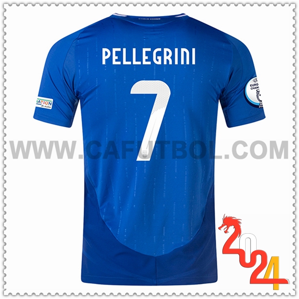 Primera Camiseta Futbol Italia PELLEGRINI #7 Eurocopa 2024