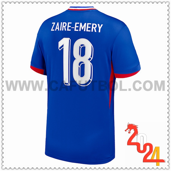 Primera Camiseta Futbol Francia ZAIRE-EMERY #18 Eurocopa 2024