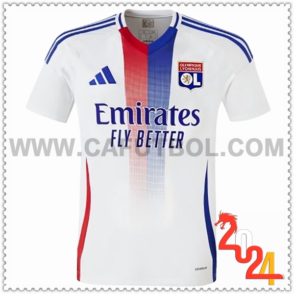 Primera Nuevo Camiseta Futbol Lyon OL 2024 2025