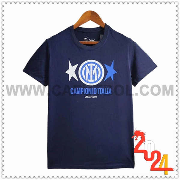 Camiseta Futbol Inter Milan Azul Marino T-Shirt Champion 2 2023/2024