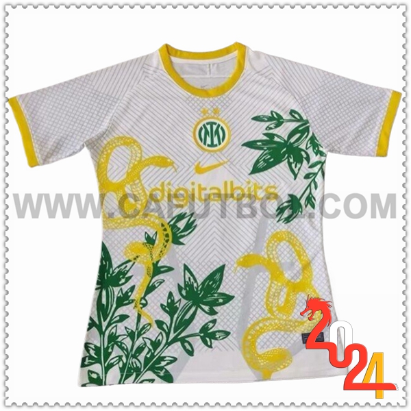 Camiseta Futbol Inter Milan Blanco Edicion especial 2024 2025