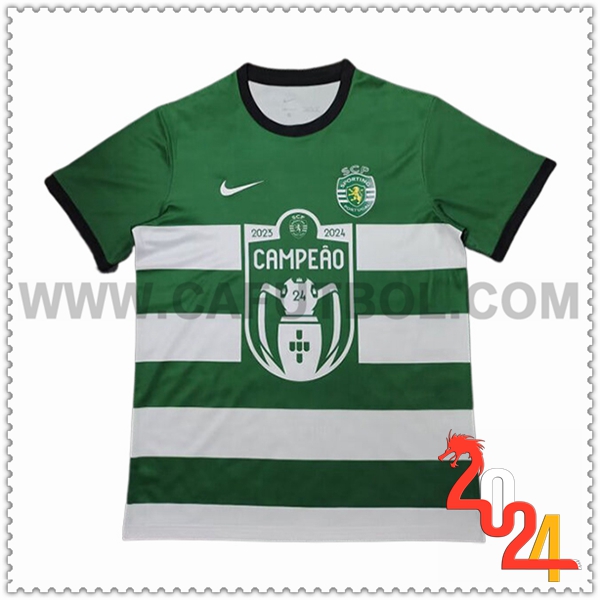Camiseta Futbol Sporting Verde Portugal Special Champion 2024 2025