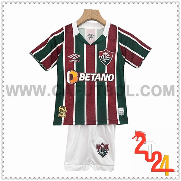 Primera Equipacion del Fluminense Ninos 2024 2025