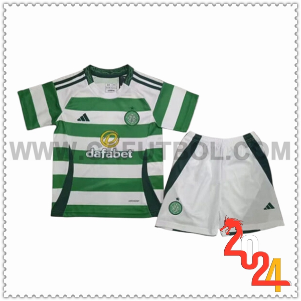 Primera Equipacion del Celtic FC Ninos 2024 2025