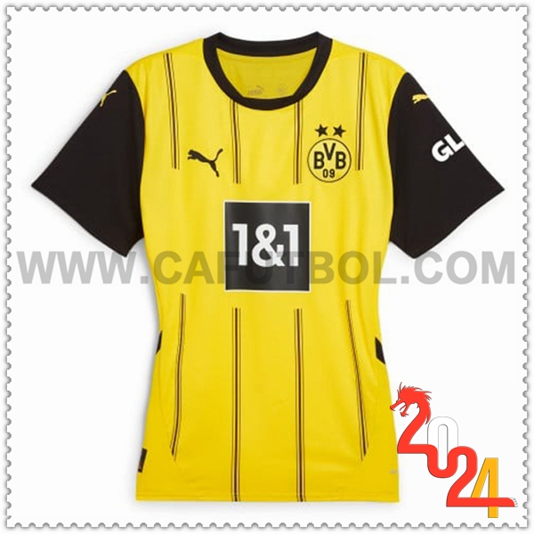 Primera Nuevo Camiseta Futbol Dortmund BVB Mujer 2024 2025