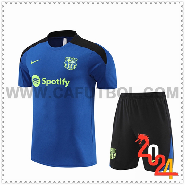 Camiseta Entrenamiento FC Barcelona Azul/Negro 2024 2025