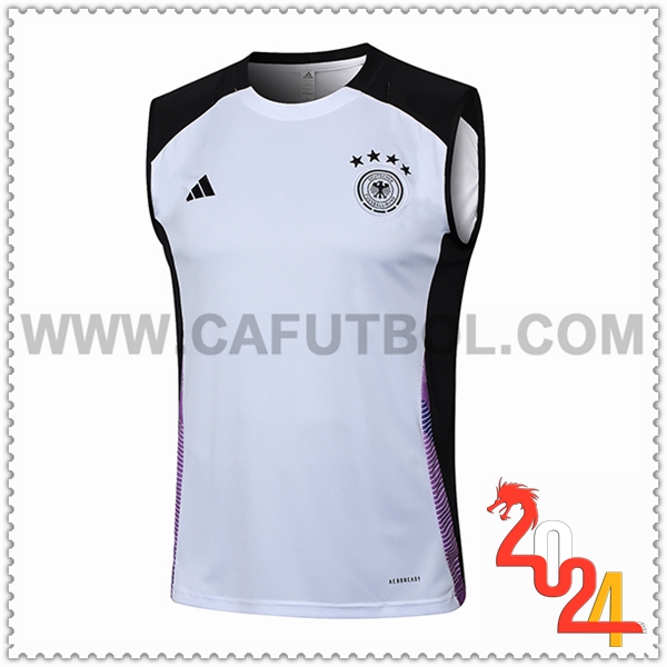 Chalecos de Futbol Alemania Blanco/Negro/Violeta 2024 2025