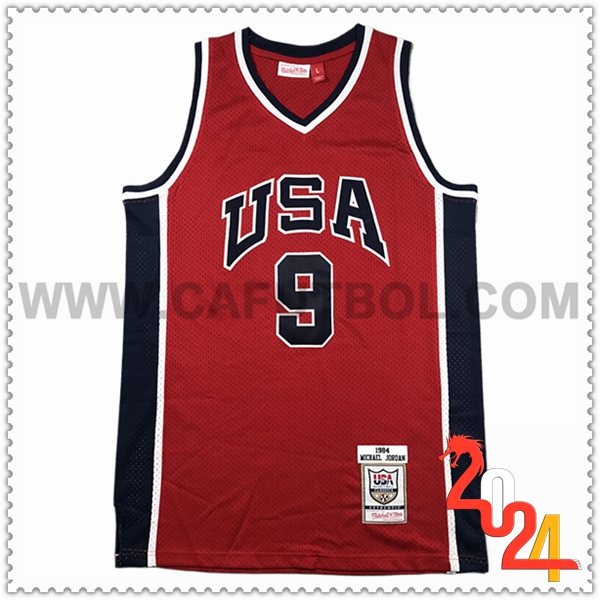 Camisetas NBA USA (#9) 2024 2025 Rojo/Negro/Blanco