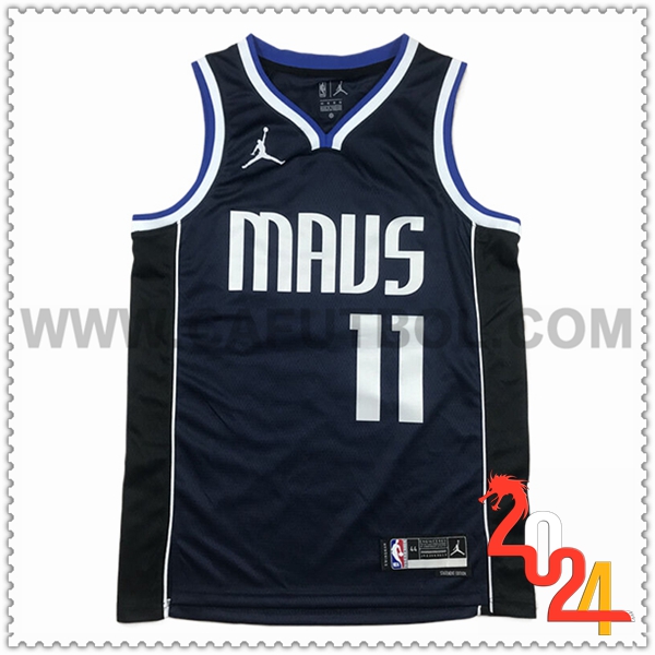 Camisetas NBA Dallas Mavericks (IRVING #11) 2024 2025 Azul Oscuro -02