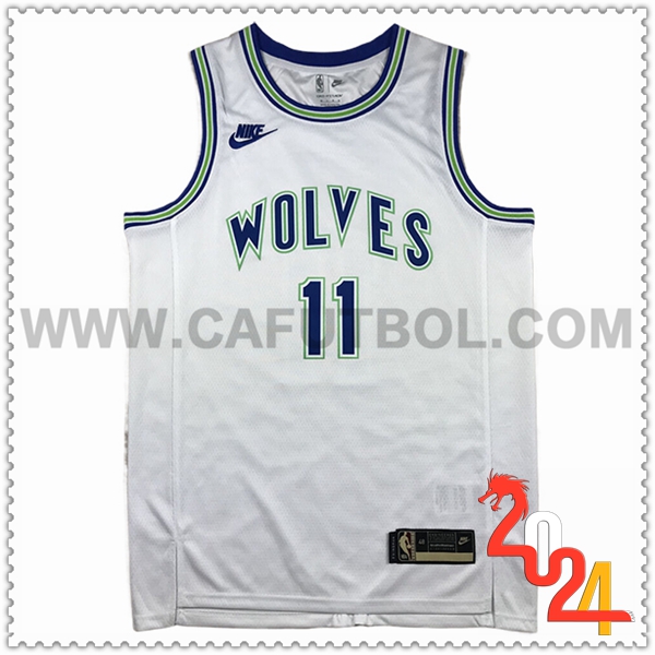 Camisetas NBA Minnesota Timberwolves (REID #11) 2024 2025 Blanco/Azul/Verde