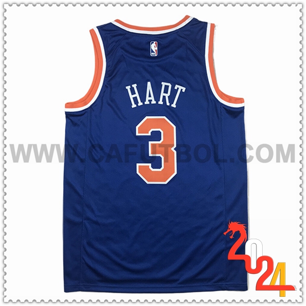 Camisetas NBA New York Knicks (HART #3) 2024 2025 Azul/Naranja