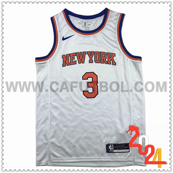 Camisetas NBA New York Knicks (HART #3) 2024 2025 Blanco/Naranja