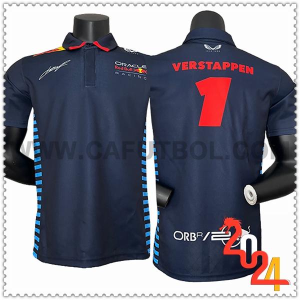 Polo F1 RedBull Racing Team (VERSYAPPEN #1) Azul Oscuro 2024