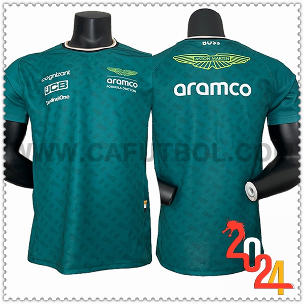 Camiseta de manga corta F1 Aston Martin Team Verde 2024